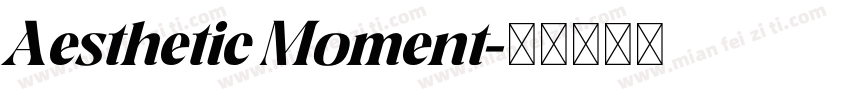 Aesthetic Moment字体转换